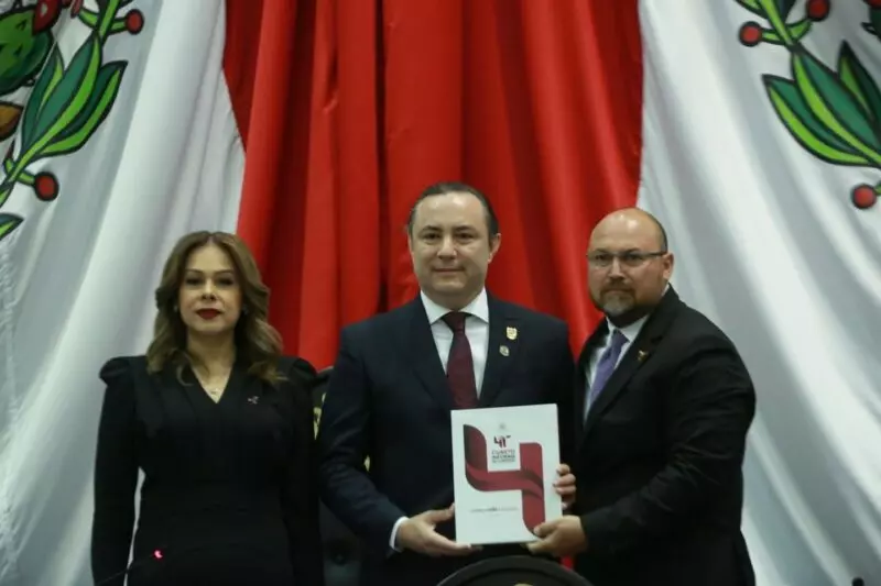 Recibe Congreso de Tamaulipas Cuarto Informe del gobernador Américo Villarreal