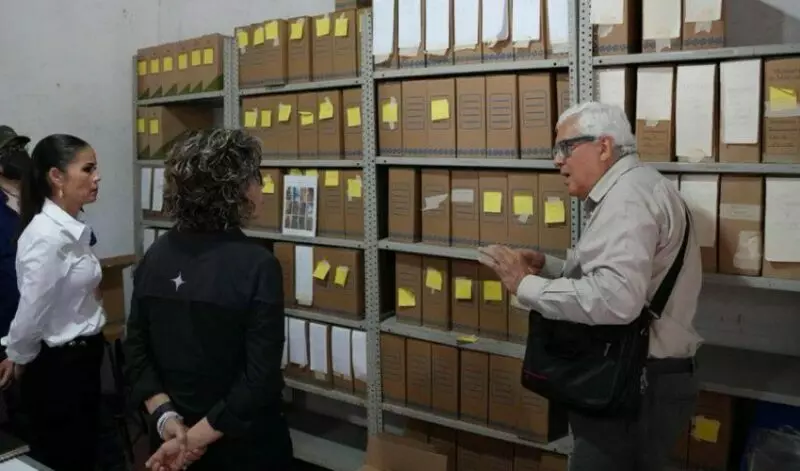 Colabora SEBIEN en rescate de archivo histórico de Jiménez