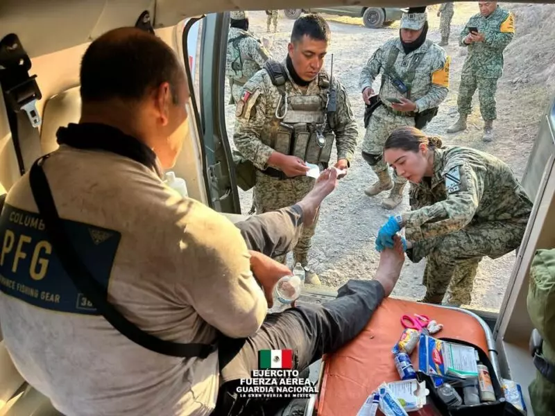 Ejército localiza y rescata a Ingeniero de N+ en el municipio de El Rosario, Sinaloa