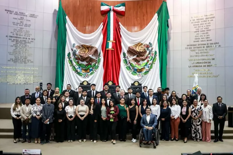 Abre sus puertas Congreso a jóvenes para ejercicio parlamentario en Tamaulipas: INJUVE