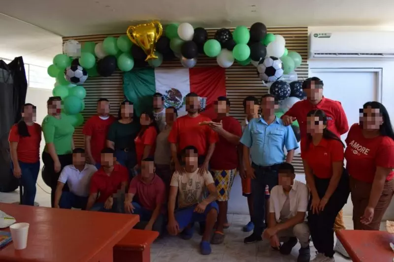 LLeva DEMA ambiente mundialista a centro de internamiento en Güémez
