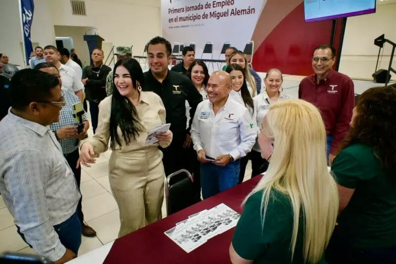 Primera Jornada de Empleo acercó vacantes a buscadores de trabajo en Miguel Alemán
