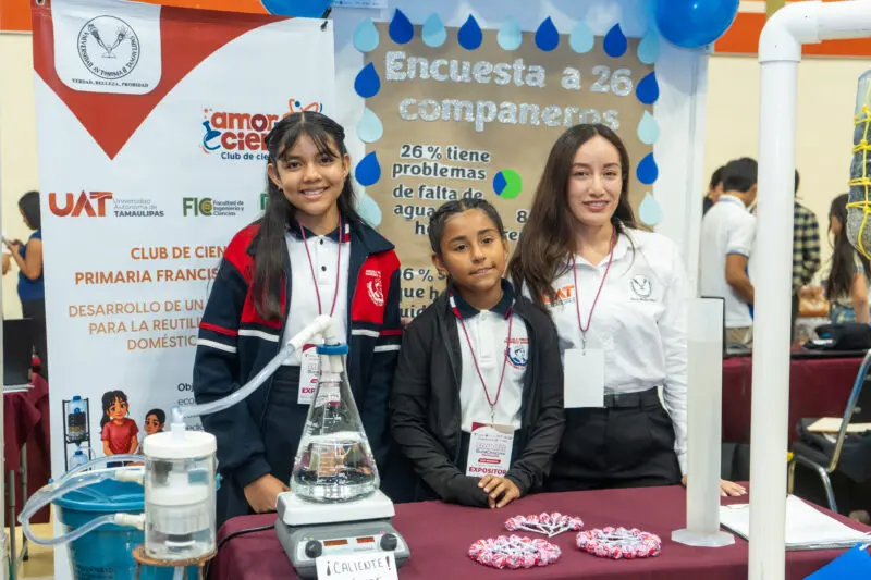 Con asesoría de la UAT alumnas de primaria crean filtro ecológico de agua