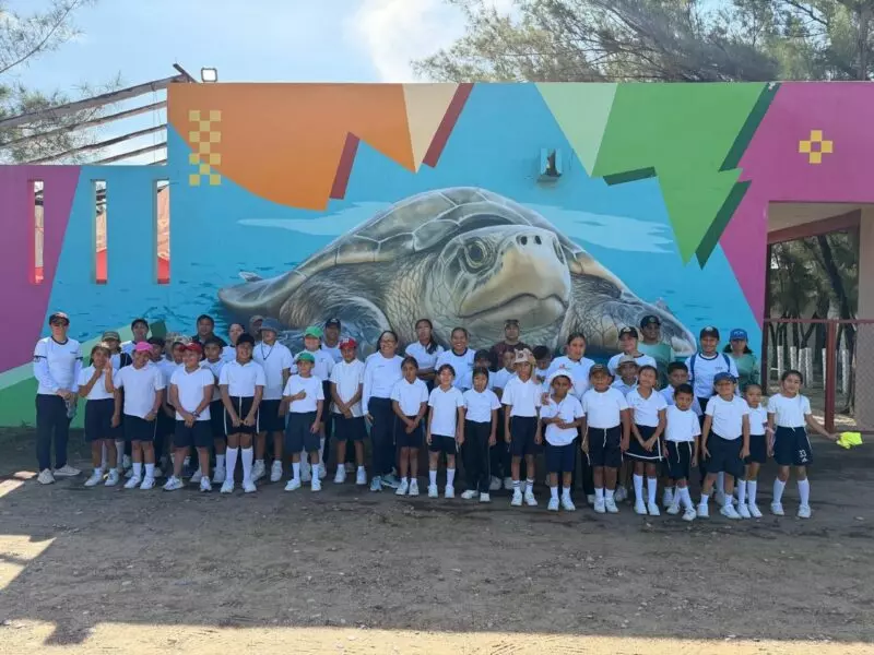 Fortalece Tamaulipas educación ambiental mediante liberación de crías de tortuga lora
