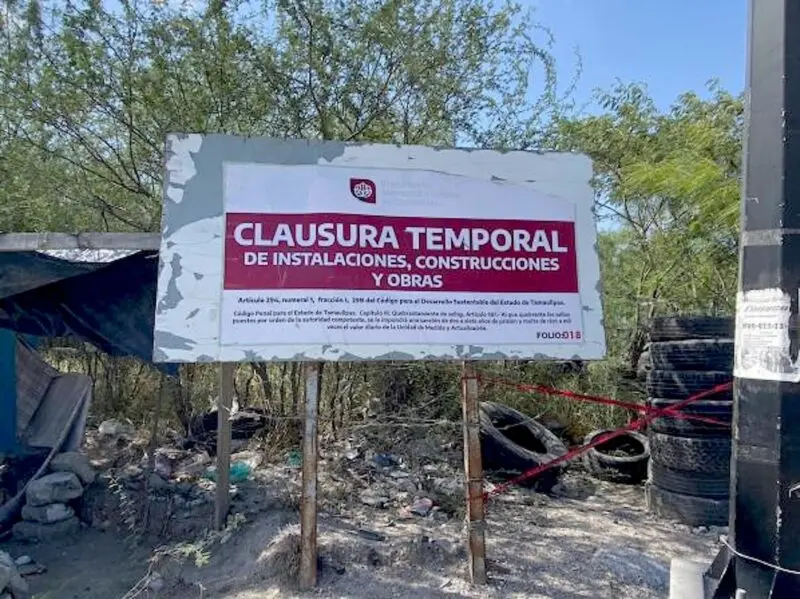 Clausuran y aseguran predio con llantas en desuso en Reynosa