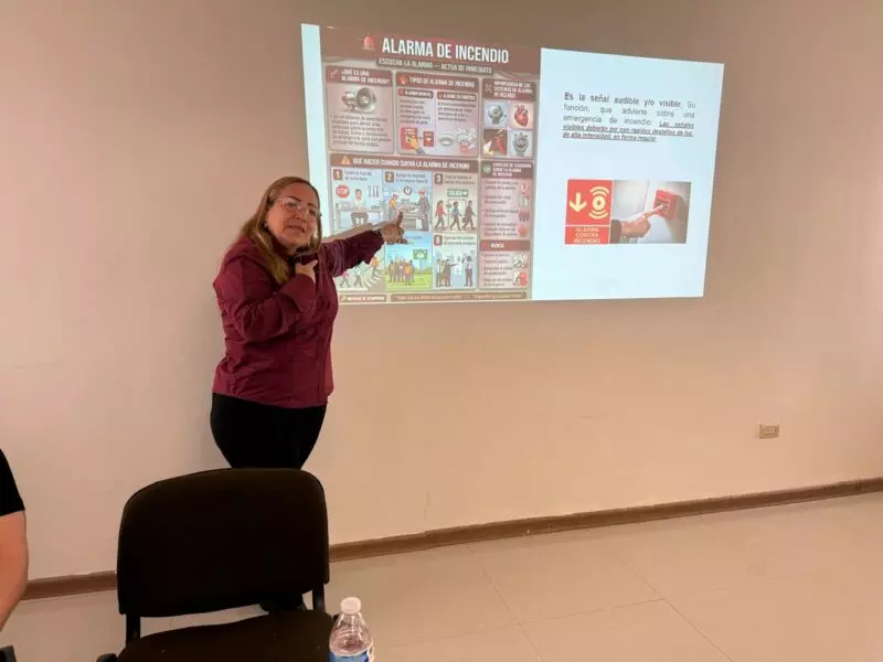 Refuerza STPS cultura de la prevención con capacitación en seguridad contra incendios para personal de COMAPA Victoria
