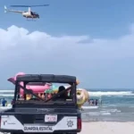 Con vigilancia aérea, refuerzan seguridad en playas tamaulipecas