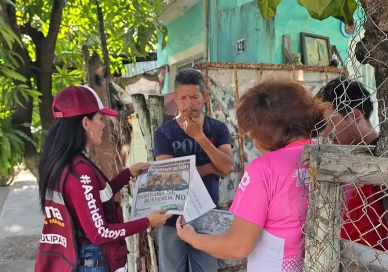Astrid Sontoya fortalece cercanía con la gente en la Colonia Victoria