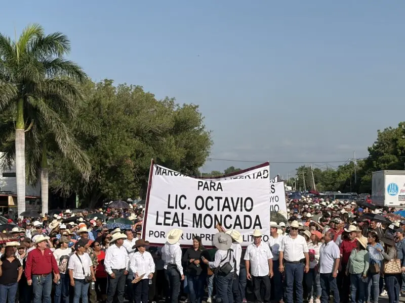 Realizan mega marcha para exigir la liberación del líder fundador de la Columna Cívica “Pedro J. Méndez”