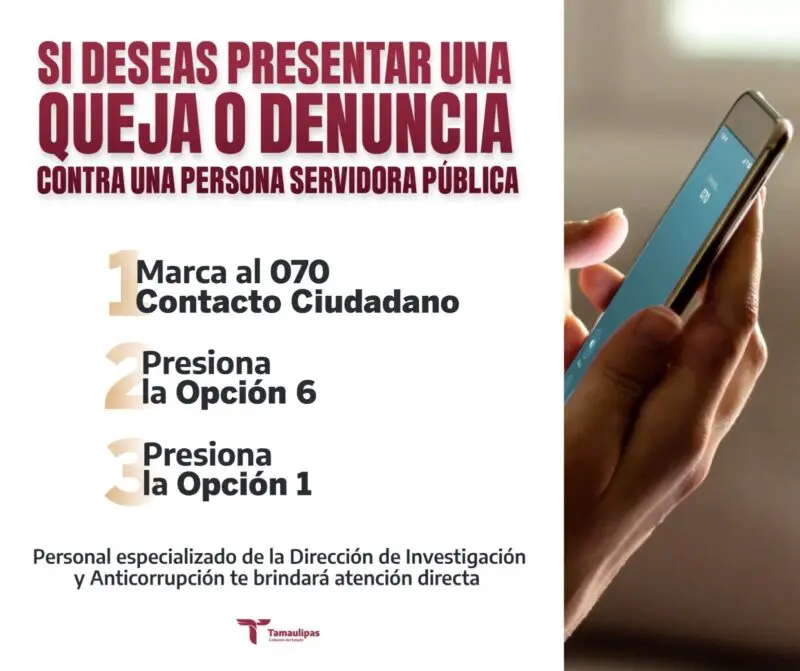 Recibe la SABG denuncias a través de la estrategia digital «Tamaulipas te conecta”
