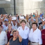 Entrega SEBIEN paquetes alimentarios en Tampico