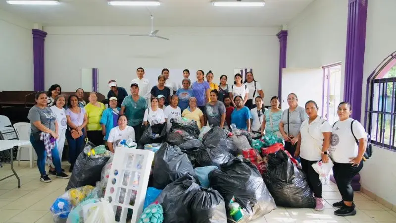 Con la recolección de dos toneladas de plástico, arranca SEDENER la campaña para la Economía Circular en Tamaulipas