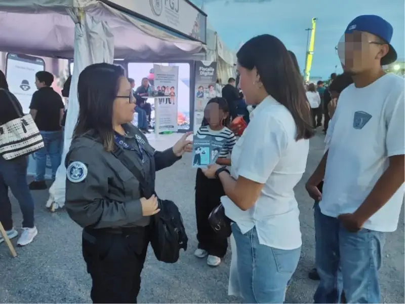 Fiscalía promueve campaña de prevención del delito en la Feria Tamaulipas