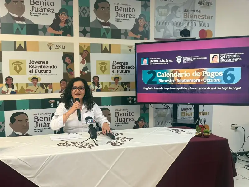 Inicia pago de becas Benito Juárez y Jóvenes Escribiendo el Futuro en Tamaulipas